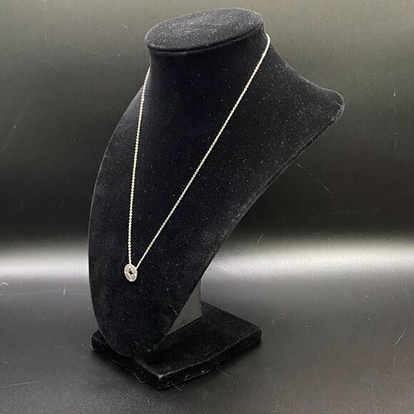 Compass Silver Tone Necklace - Free Shipping - Picture 6 of 7